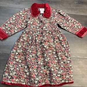 Gorgeous Vintage 90s Cornelloki Fall Floral Prairie School Dress 2 Cottagecore